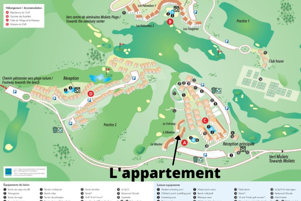 L'Appart Vue Golf Piscines Nature Ocean A Moliets Apartment ภายนอก รูปภาพ